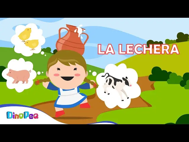 Fábula de la Lechera de Esopo: Una Lección de Realismo y Concentración - Cómo está escrita la fábula fabula la lechera de esopo con dibujos en imprenta mayusculas - Cómo está escrita la fábula