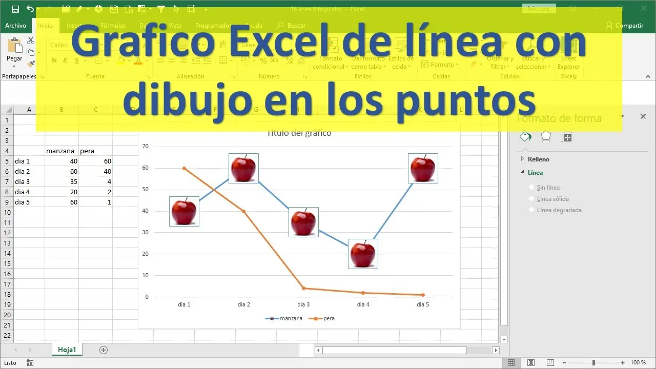 como encontrar un punto en una grafica de excel - Cómo marcar un punto en un gráfico de Excel