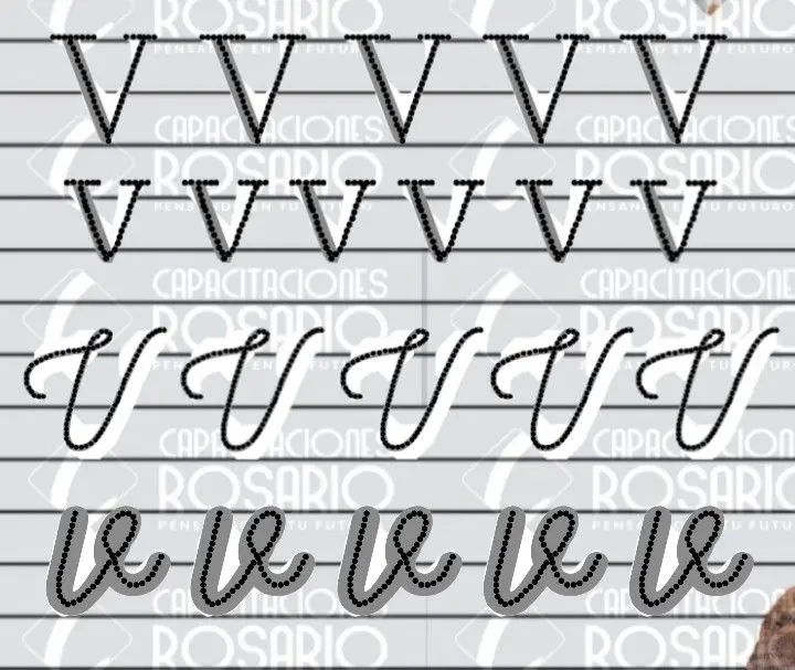 La letra V en imprenta: Historia, códigos ASCII y uso - Cómo poner la letra V letra v en imprenta - Cómo poner la letra V