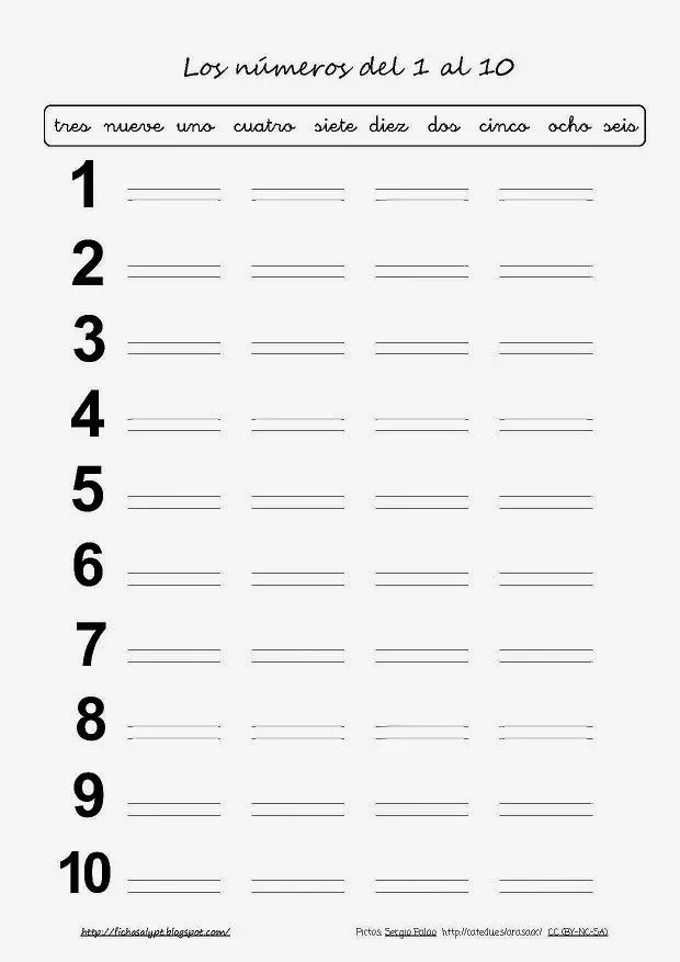 escritura de numeros del uno al diez en imprenta mayuscula - Cómo se escribe el número 1 en letras