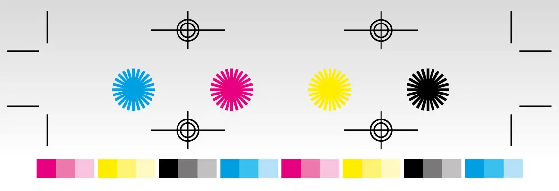 cruces de corte de imprenta - Cómo son las líneas de corte