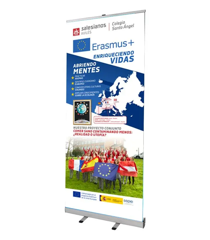 Banner Roll Up: La Guía Definitiva para tu Publicidad - Cuál es el tamaño de un banner enrollable banner roll up mas grafica y bolso - Cuál es el tamaño de un banner enrollable