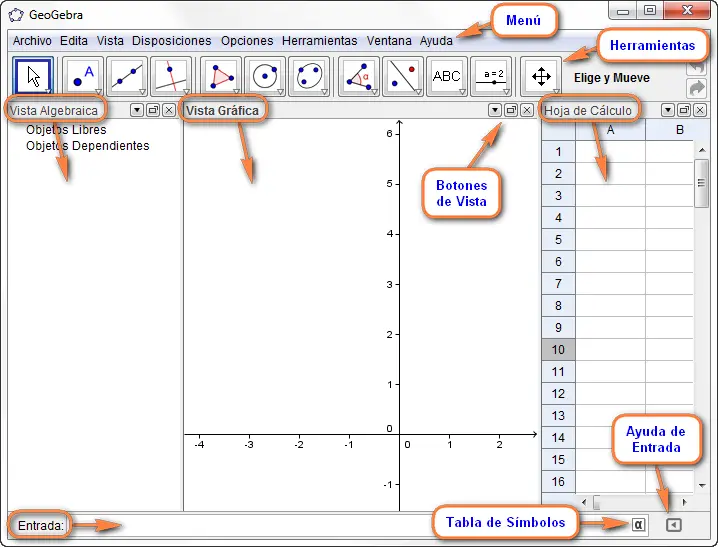 como cambio la vista grafica en geogebra aplicaion - Cuál es la vista gráfica en GeoGebra