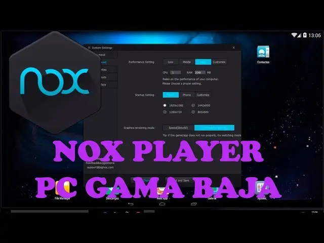 como correr nox con la tarjeta grafica - NoxPlayer ralentiza el PC