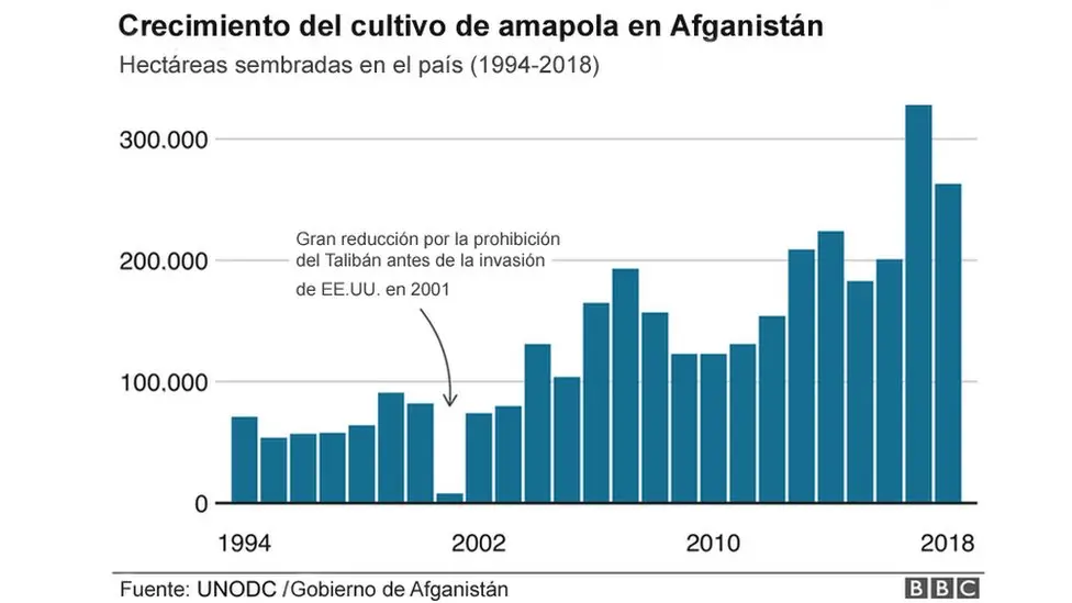 Afganistán: Cultivo de Opio, Gráfica de Erradicación y Producción - Qué es lo que más produce Afganistán afganistan cultivo de opio grafica de erradicacion y produccion - Qué es lo que más produce Afganistán