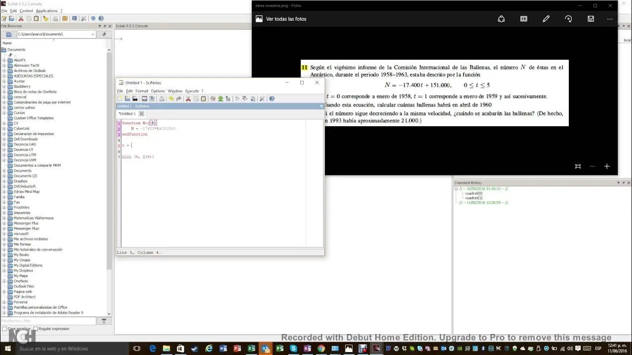como rotar grafica en scilab - Qué es plot en Scilab