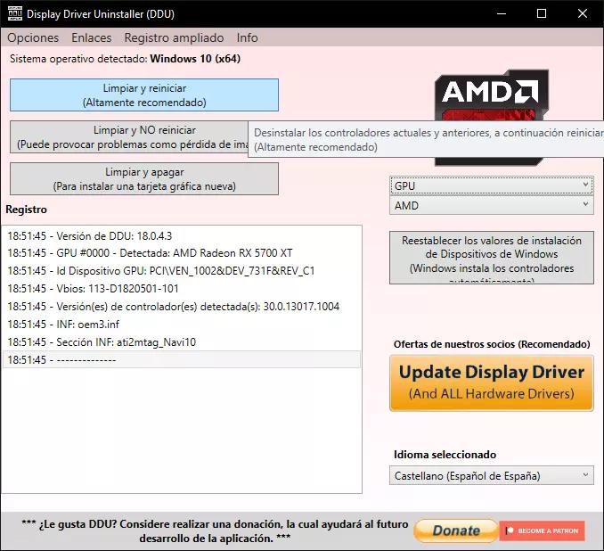 cambiar y desinstalar tarjeta grafica amd nvidia - Qué pasa si desinstalo mi tarjeta gráfica Nvidia