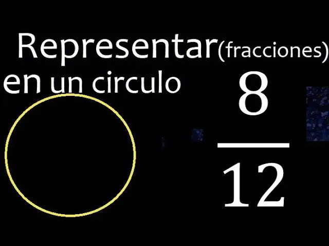 Cómo se grafica 8/12 - Qué tipo de fracción es 8 12 como se grafica ocho doce doceavos - Qué tipo de fracción es 8 12