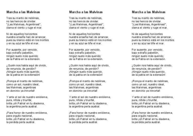 Himno a Malvinas: Letra en Imprenta Mayúscula y su Historia - Quién nos habla aquí de olvido de renuncia de perdón himno a malvinas escrito en imprenta mayuscula - Quién nos habla aquí de olvido de renuncia de perdón